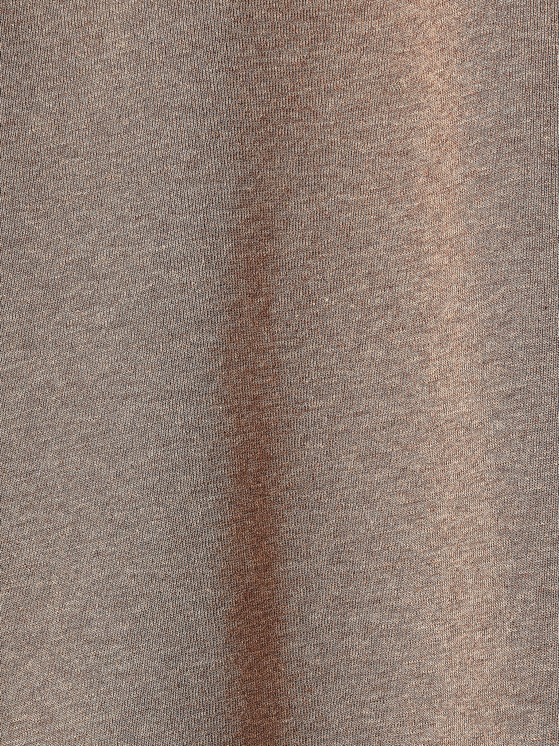 Luxe Knit Long-Sleeve Crew-Neck Fitted Ribbed Tee