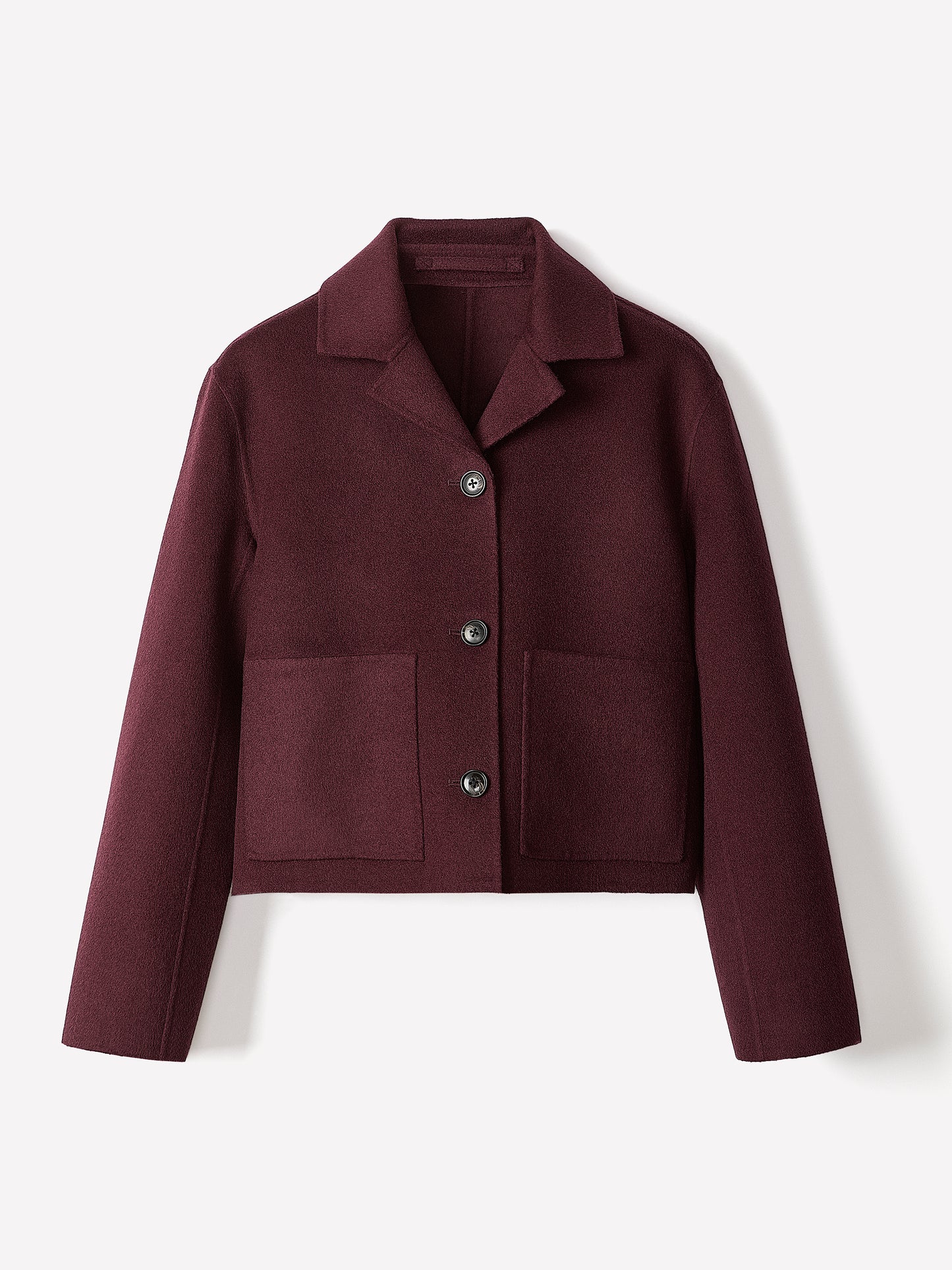 Double Face Wool-Blend Transitional Coat