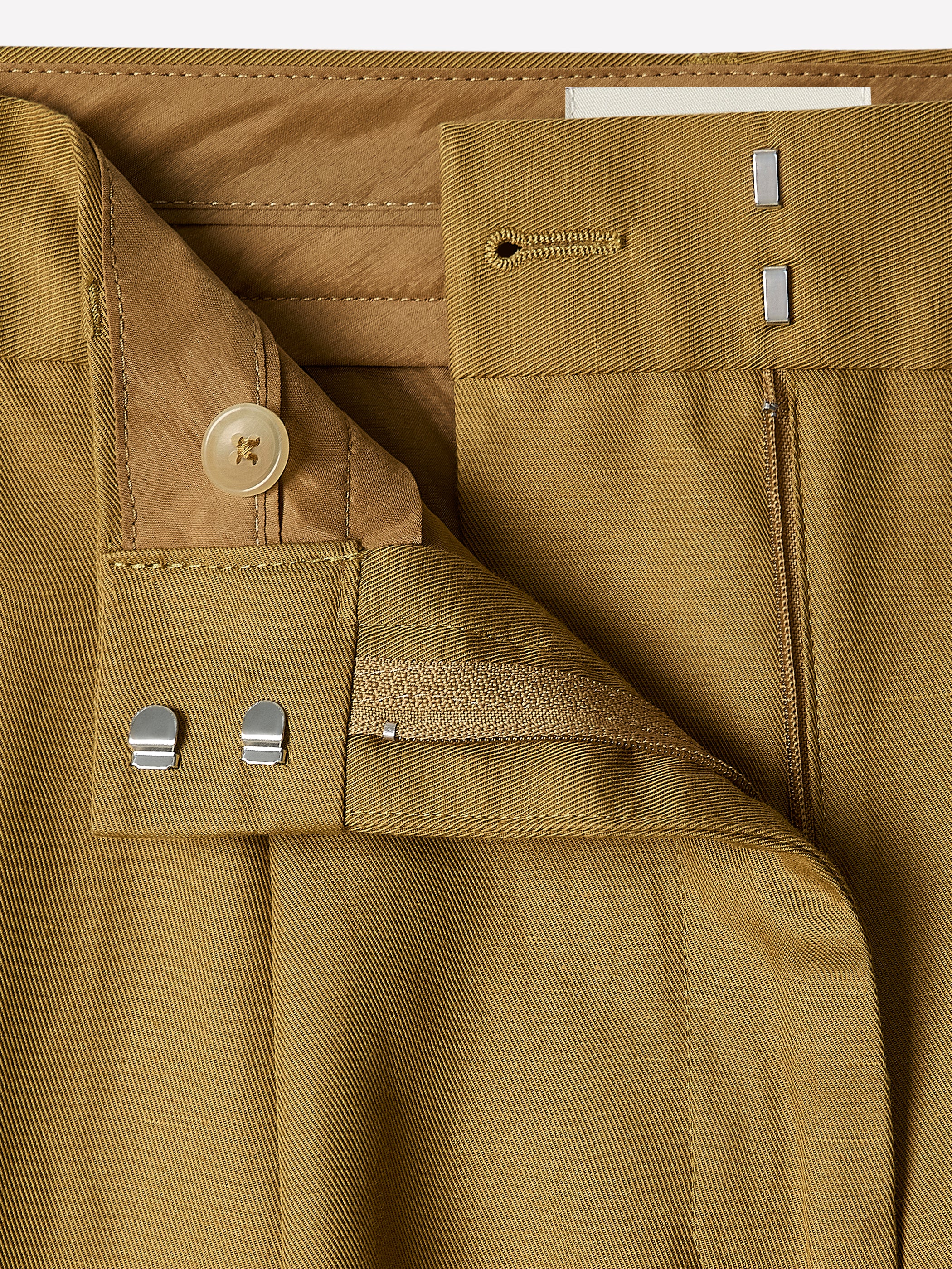 Wide-Leg High-Rise Linen-Blend Pant