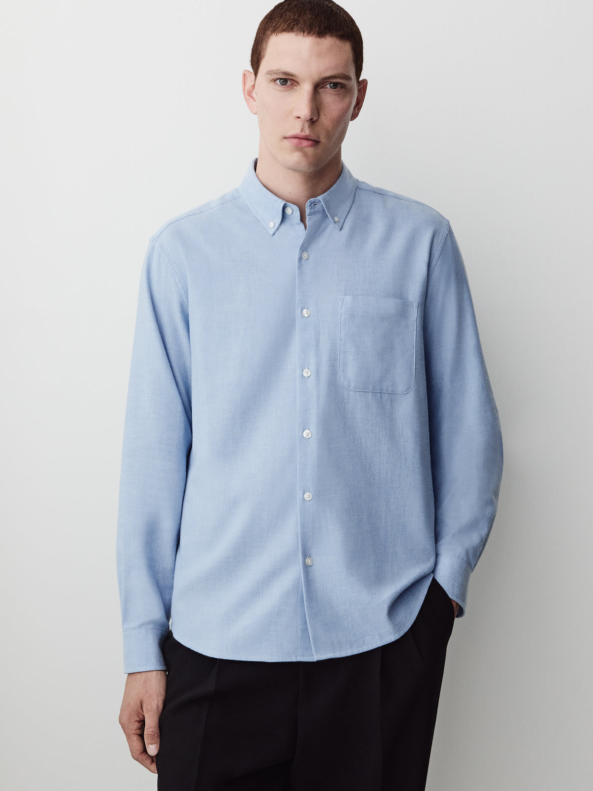 Long-Sleeve Flannel Shirt