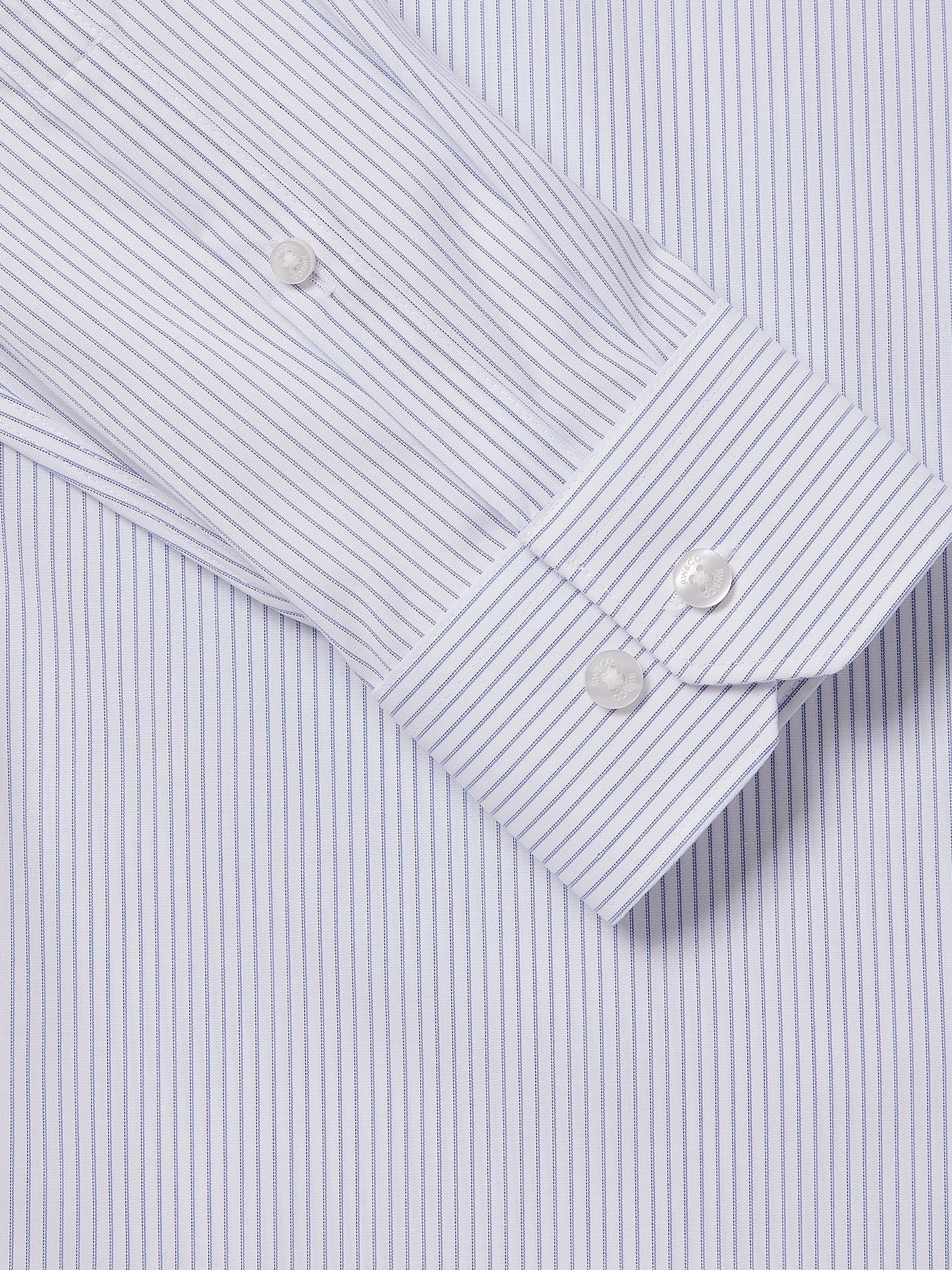Tailored-Fit Dress Shirt with Double Stripes