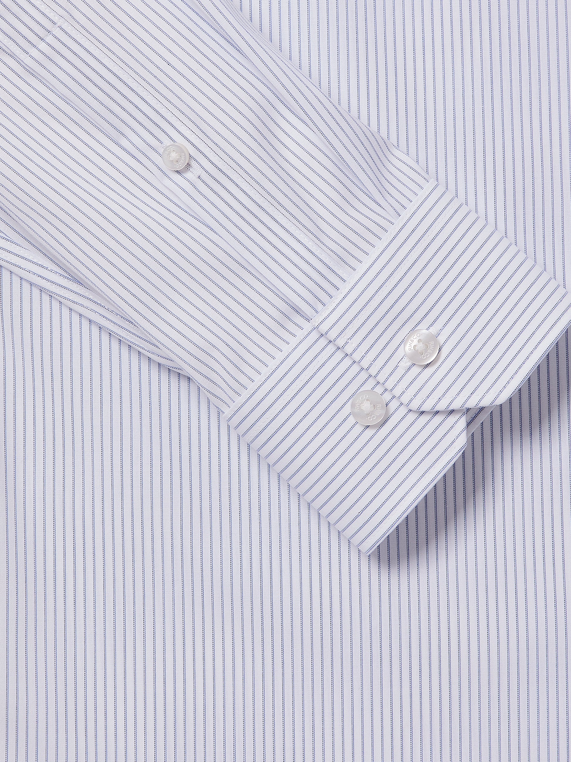 Tailored-Fit Dress Shirt with Double Stripes