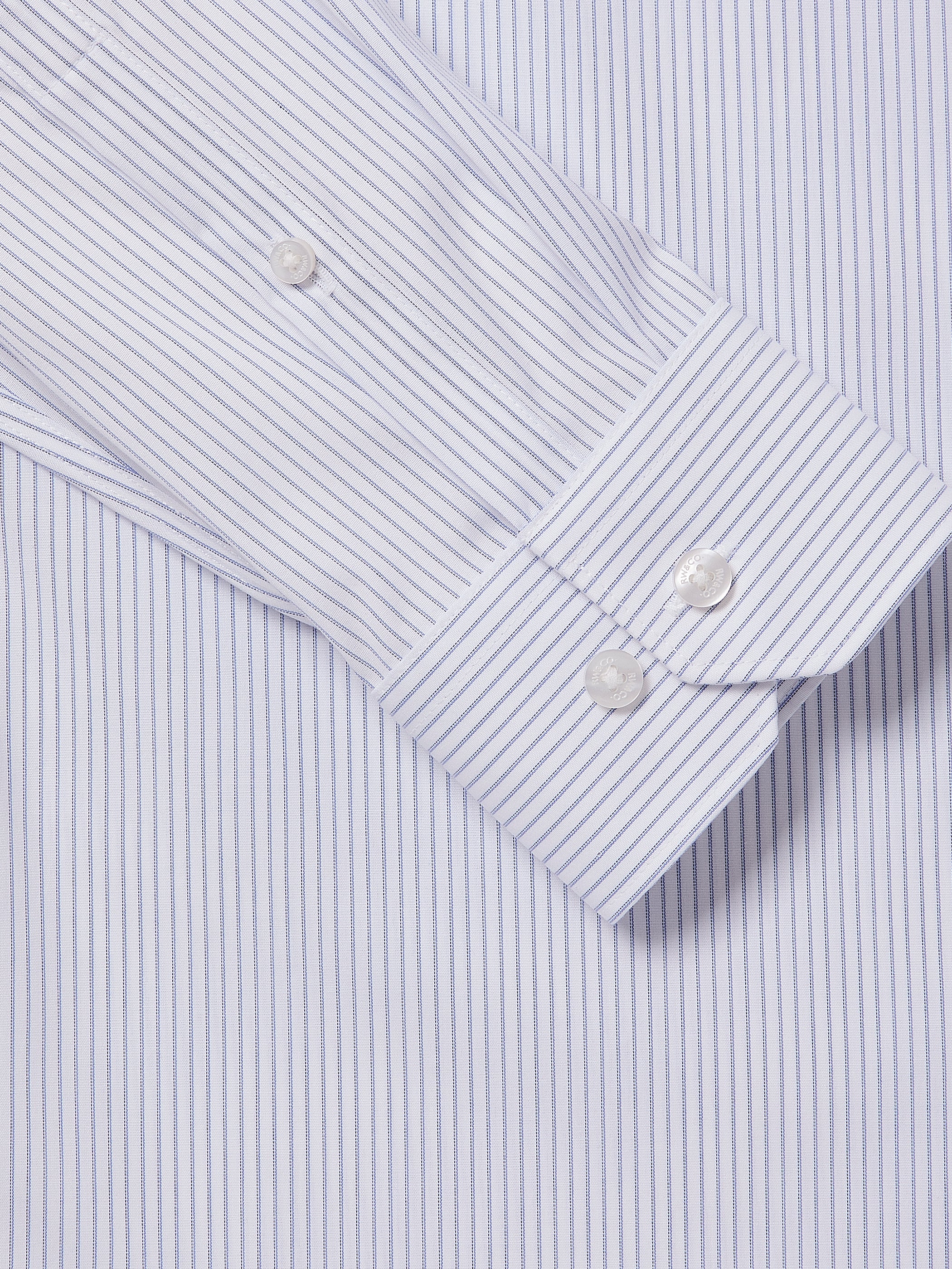 Tailored-Fit Dress Shirt with Double Stripes