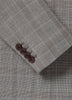 Slim-Fit Checkered Grey Suit Blazer