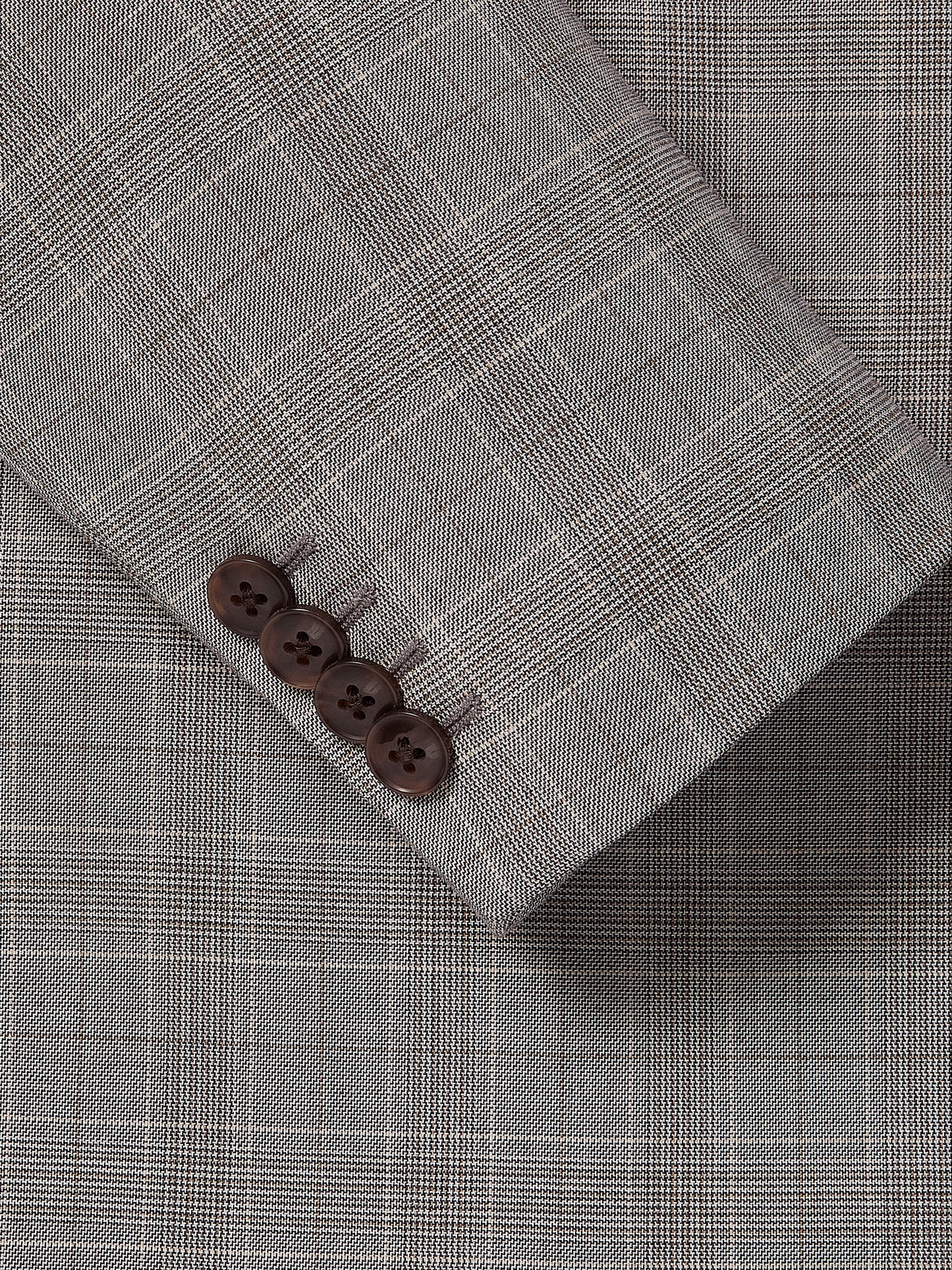 Slim-Fit Checkered Grey Suit Blazer