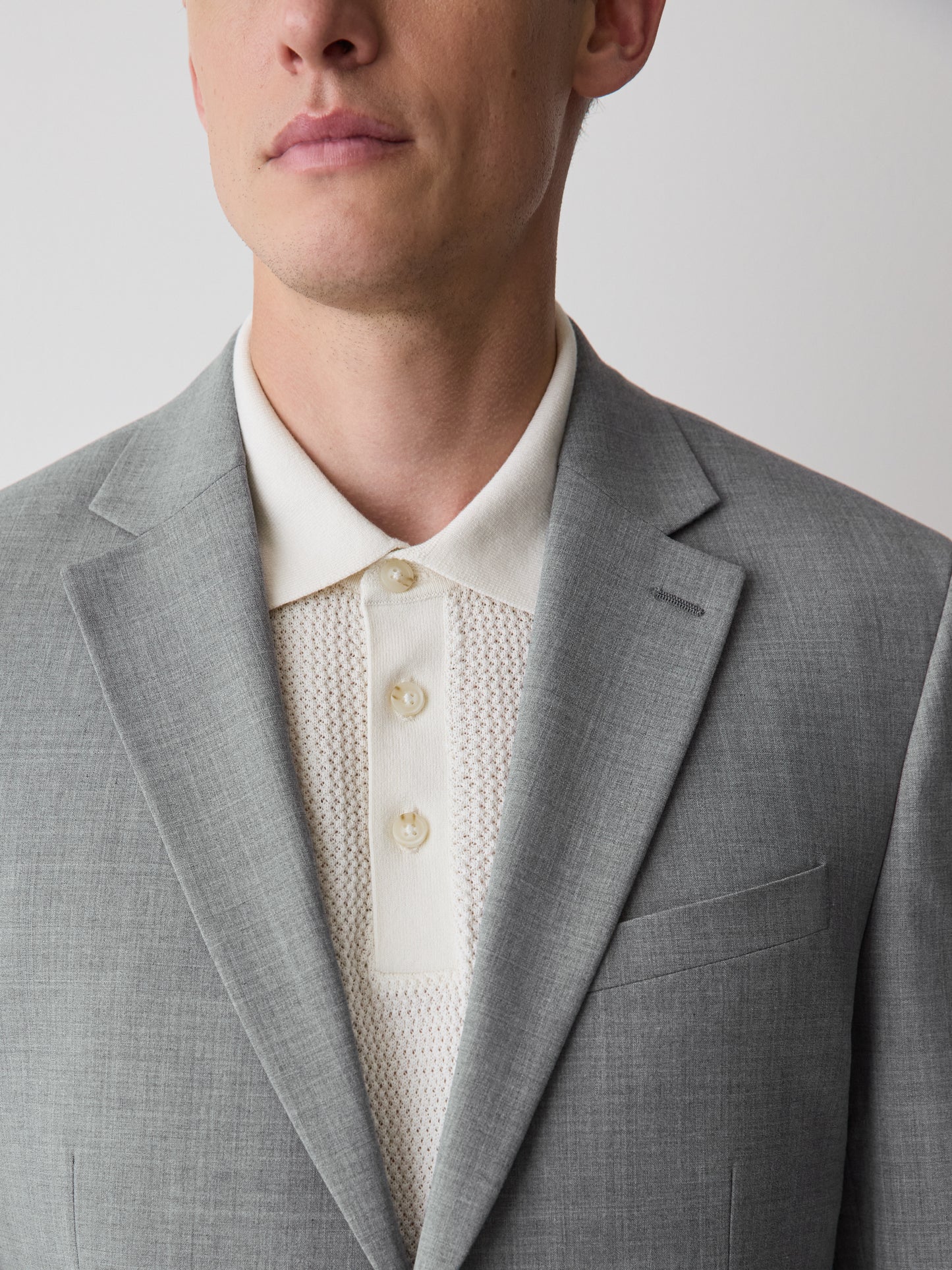 Slim Fit Wool Blend Blazer