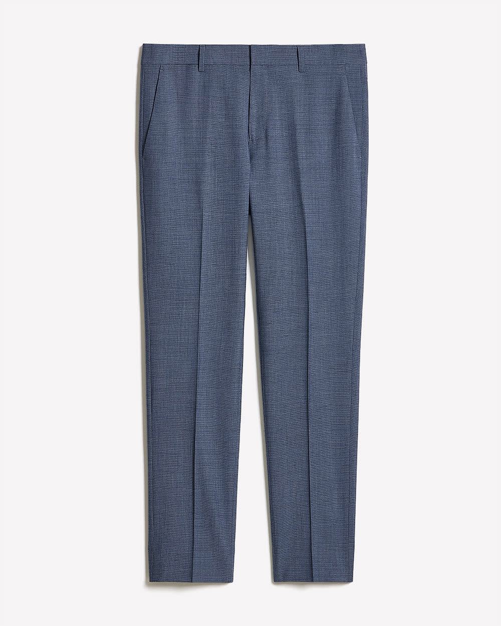 Slim-Fit Wool Check Suit Pant