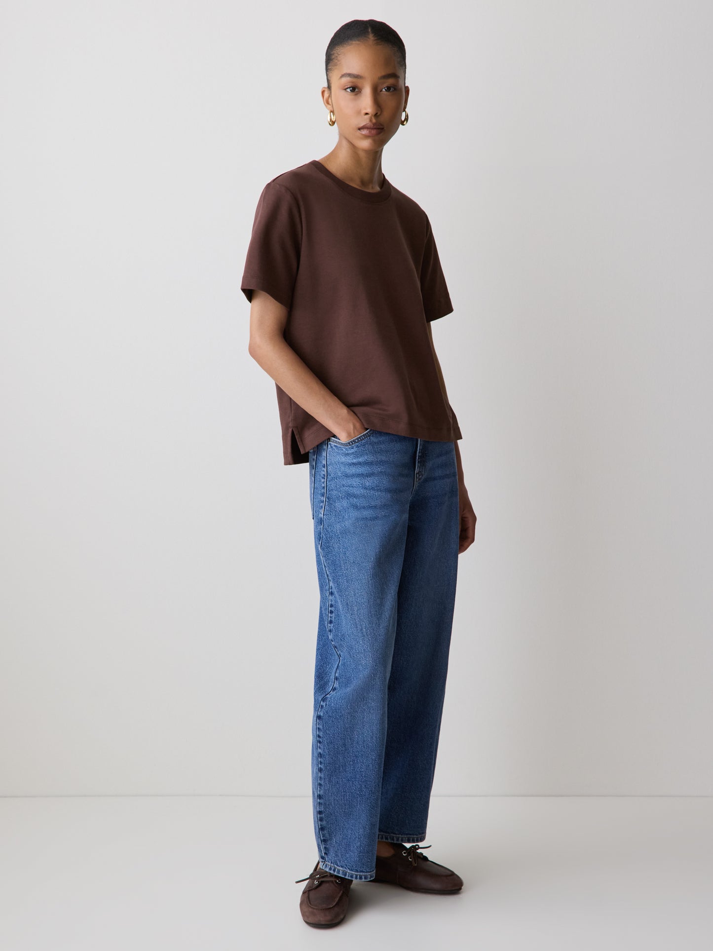 Short-Sleeve Cotton Basic Tee