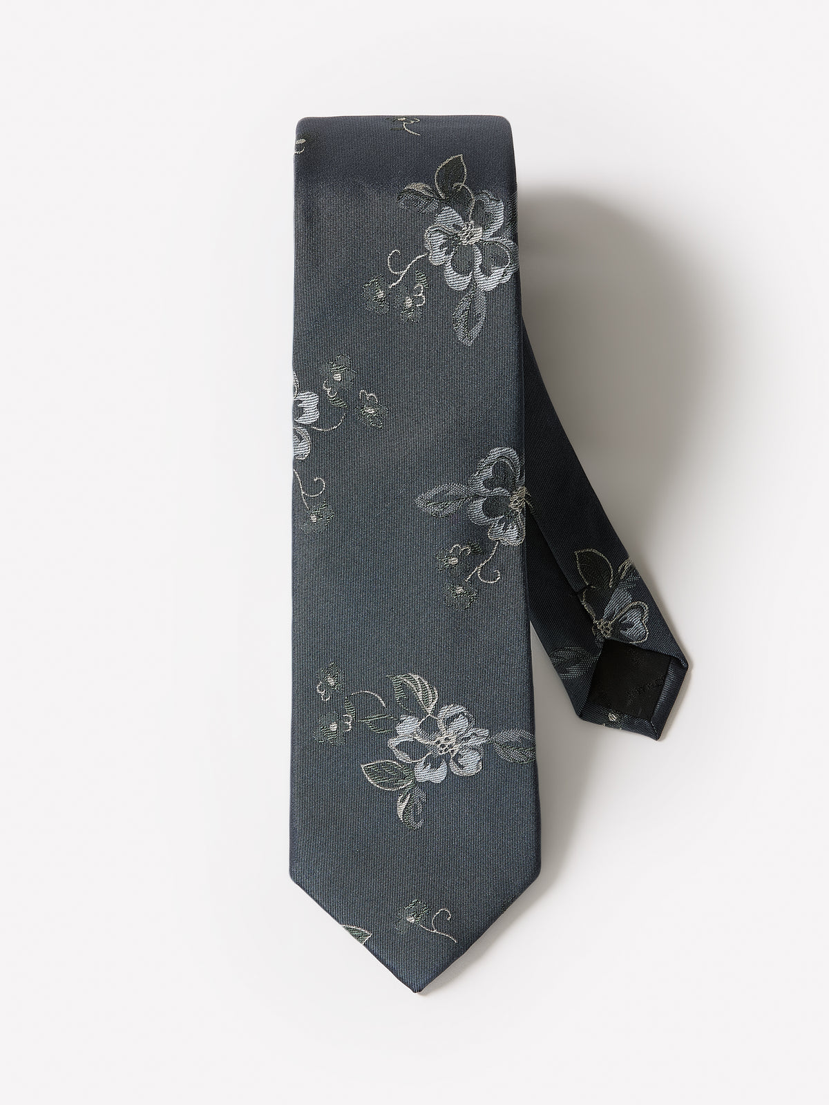 Regular Tie with Floral Pattern