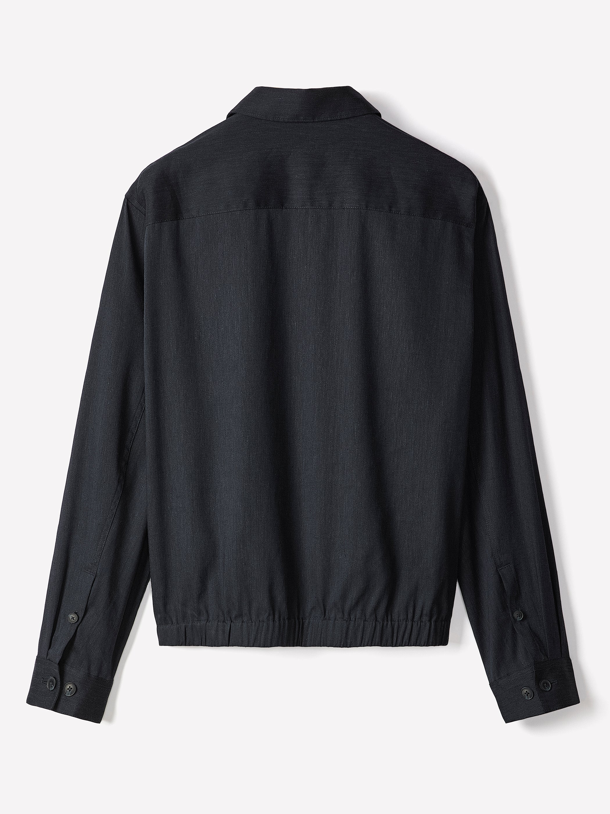 Linen-Blend Milkman Jacket