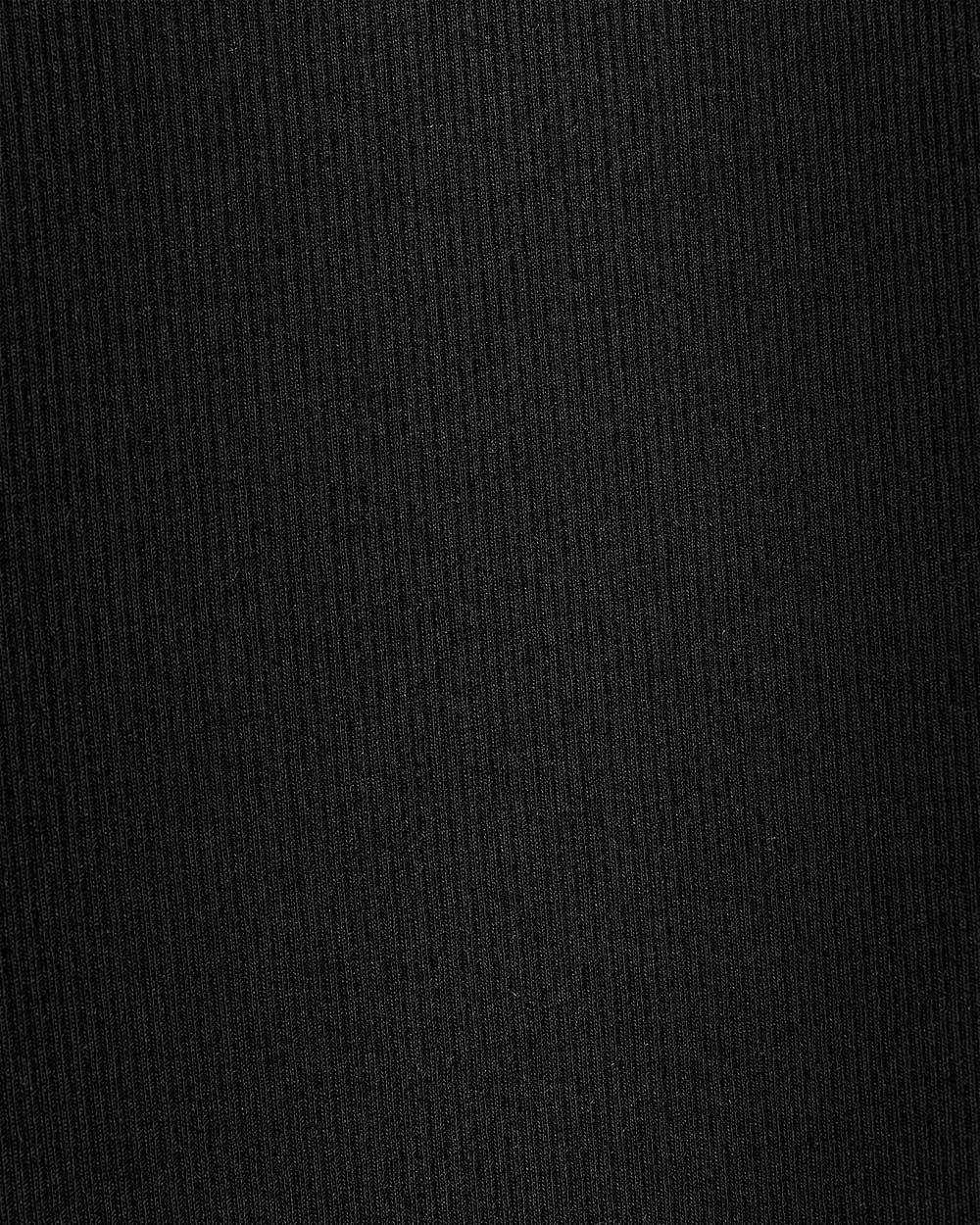 Haut Côtelé à Col Carré et Manches Courtes