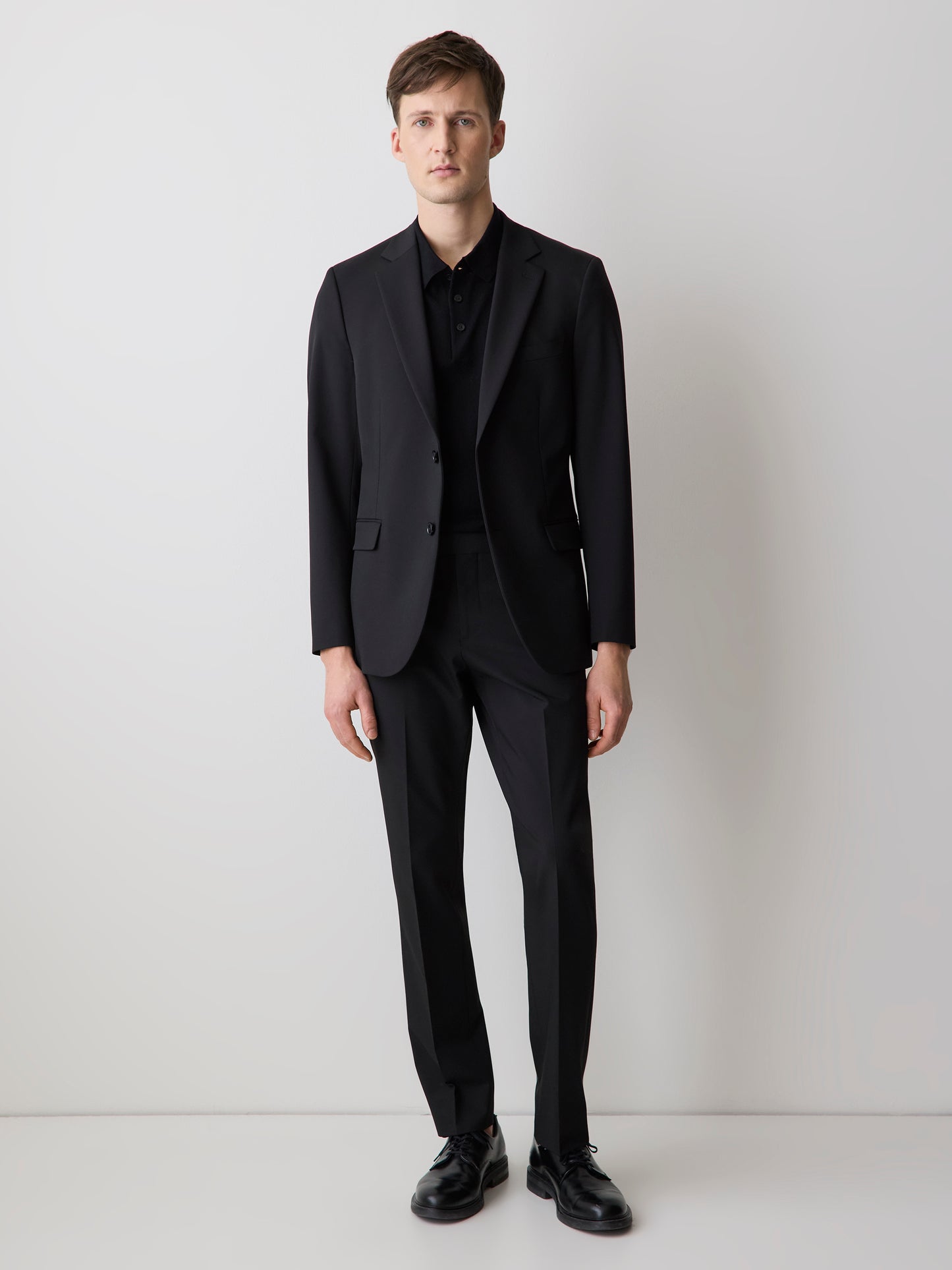 Veston Noir E-Tech à Coupe Étroite