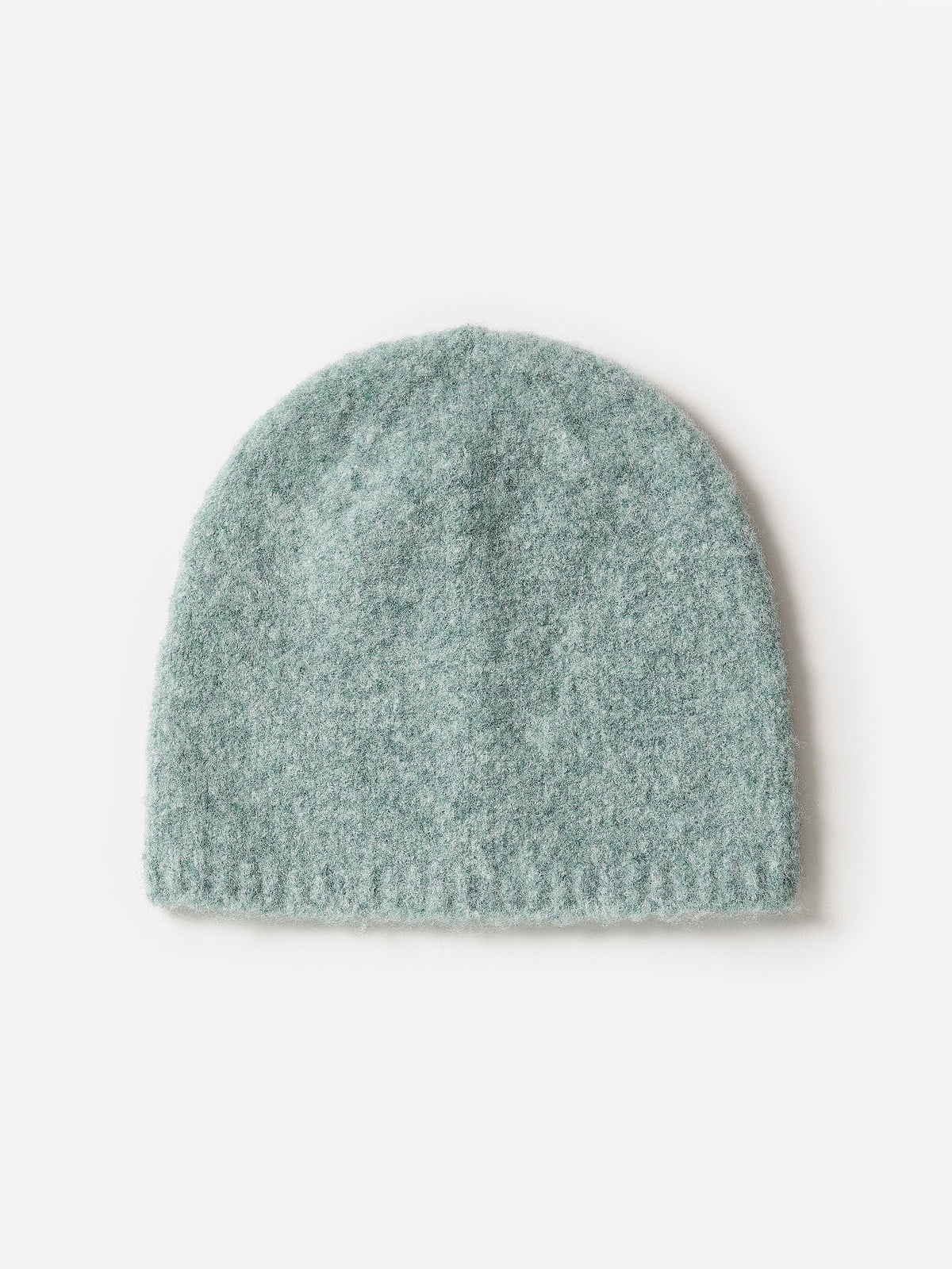 Ribbed Wool Blend Beanie Hat