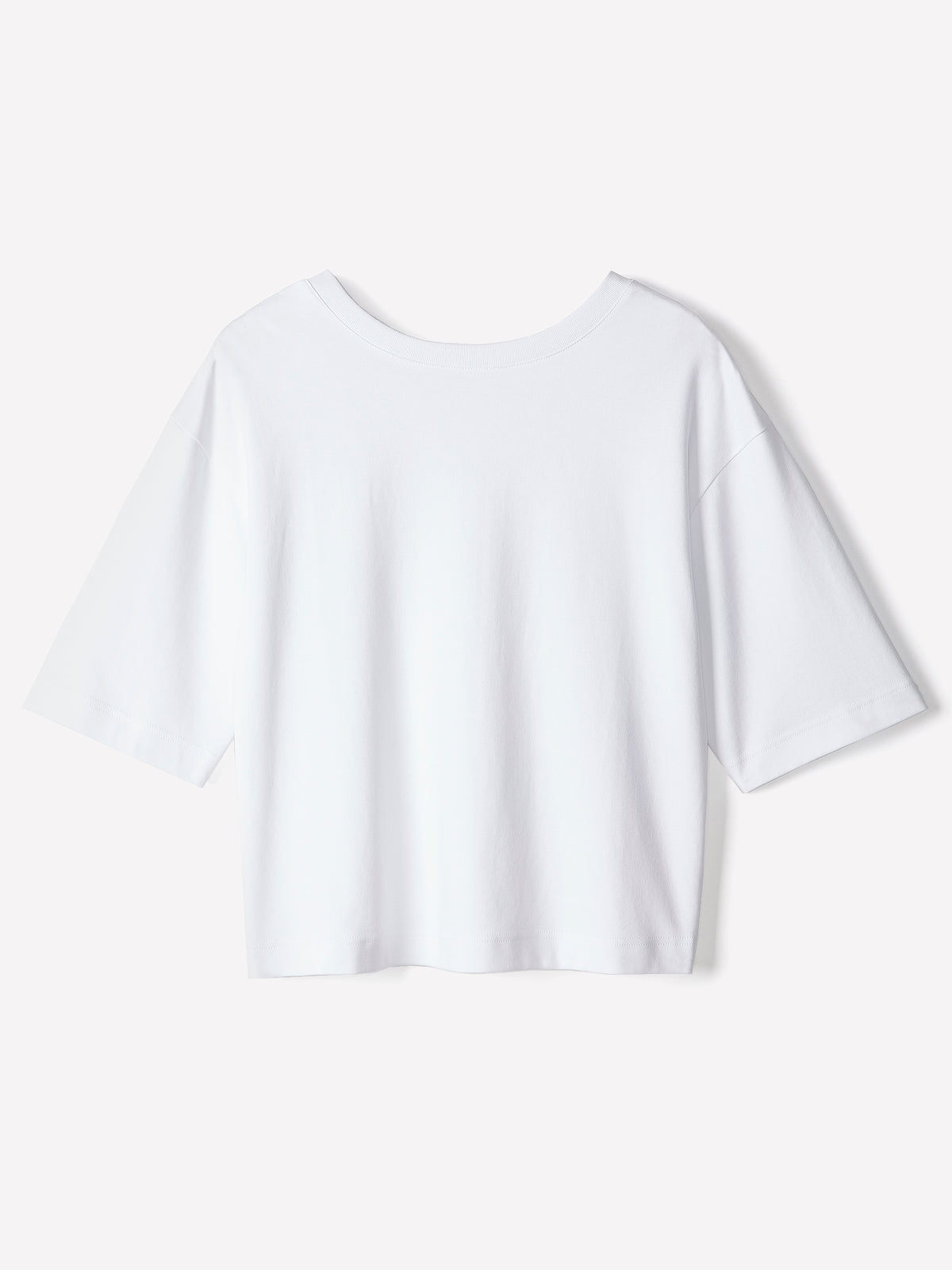 Regular Fit Cotton Scoop Neck Tee