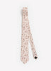 Pink Regular Tie with Floral Pattern
