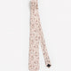 Pink Regular Tie with Floral Pattern
