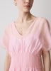 Woven Dress with Lyocell Flutter Sleeves