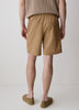 Linen-Blend Shorts with Elastic Waistband