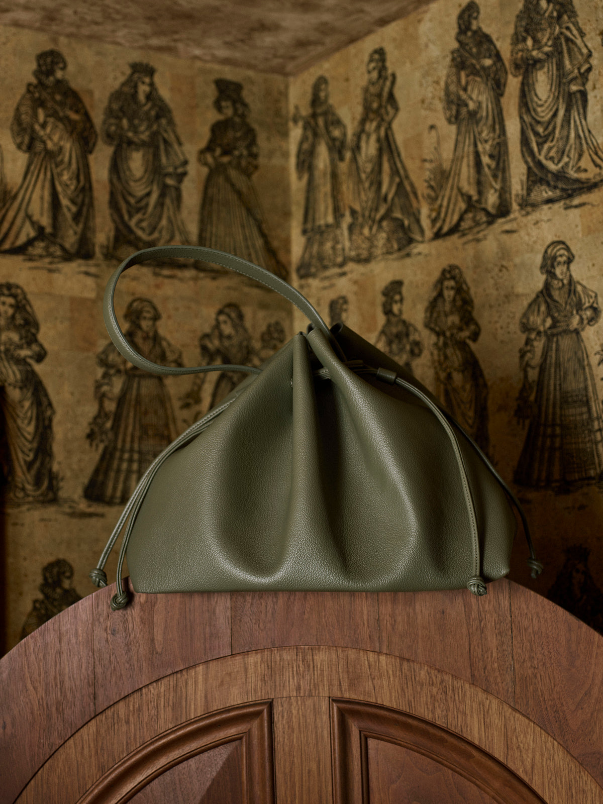 Large Faux Leather Cross-Body Bag