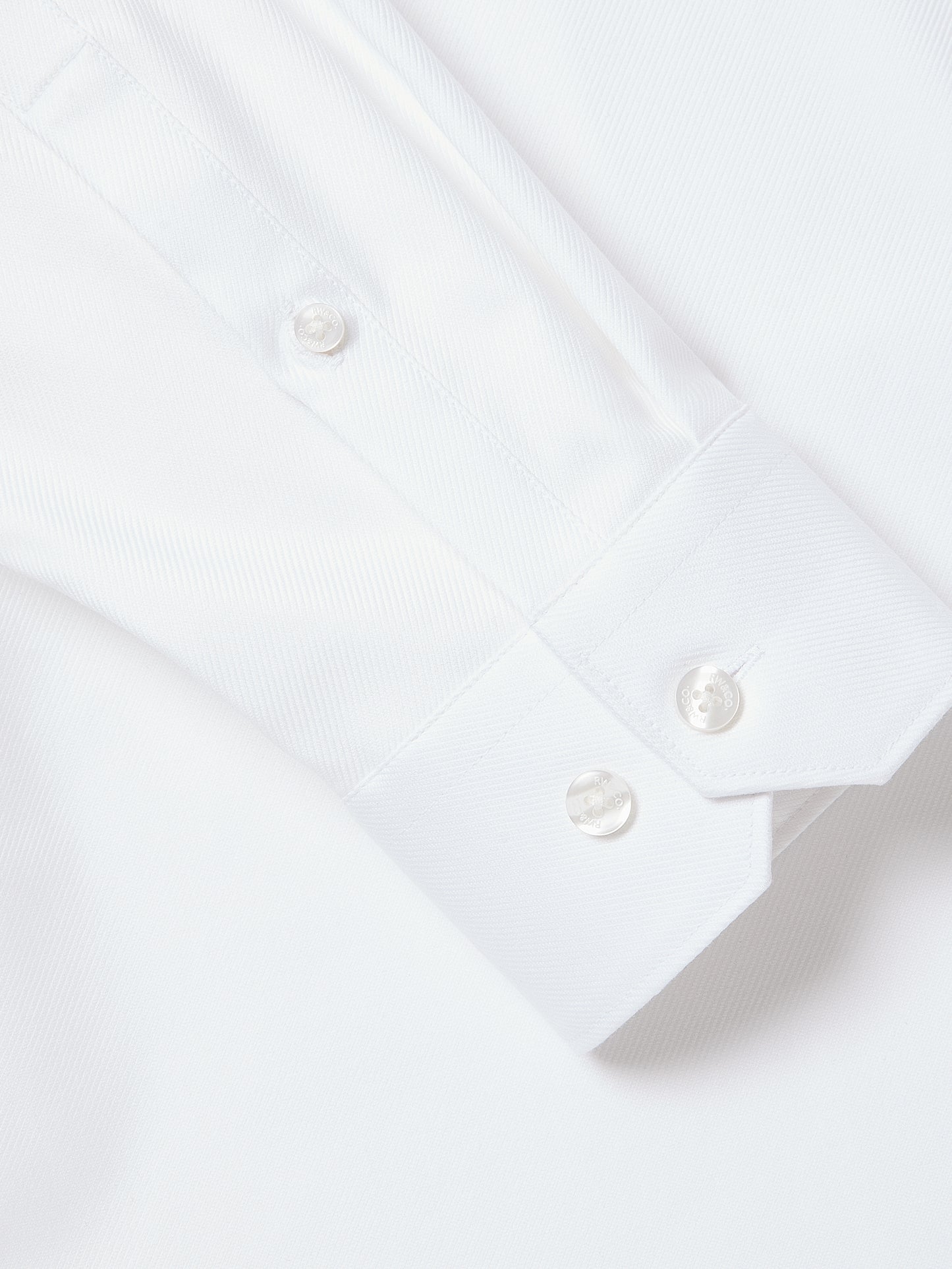 Slim Fit White Dress Shirt