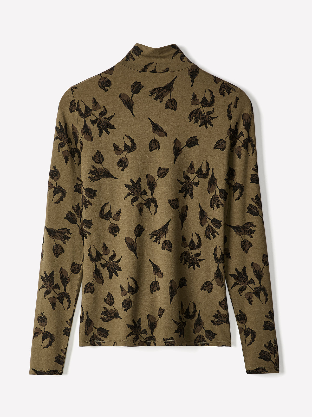 Long-Sleeve Mock-Neck Top
