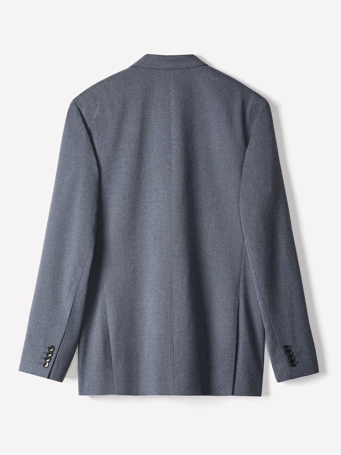 Woven Tailored Blazer in Brushed Med Blue