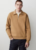 Long-Sleeve Half-Zip Polo Sweater