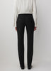 Limitless Black Mid-Rise Long Slim-Leg Signature Fit Pant