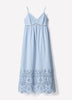 Sleeveless Sweetheart Maxi Dress with Eyelets