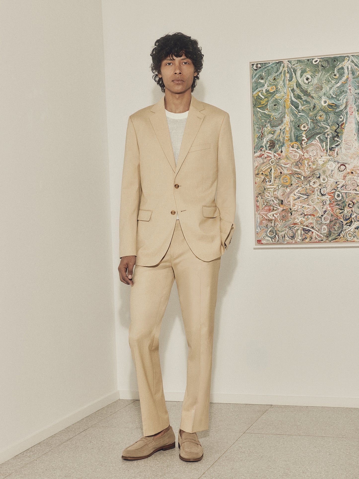 Mens Tailored Woven Pant Stretch Fabric