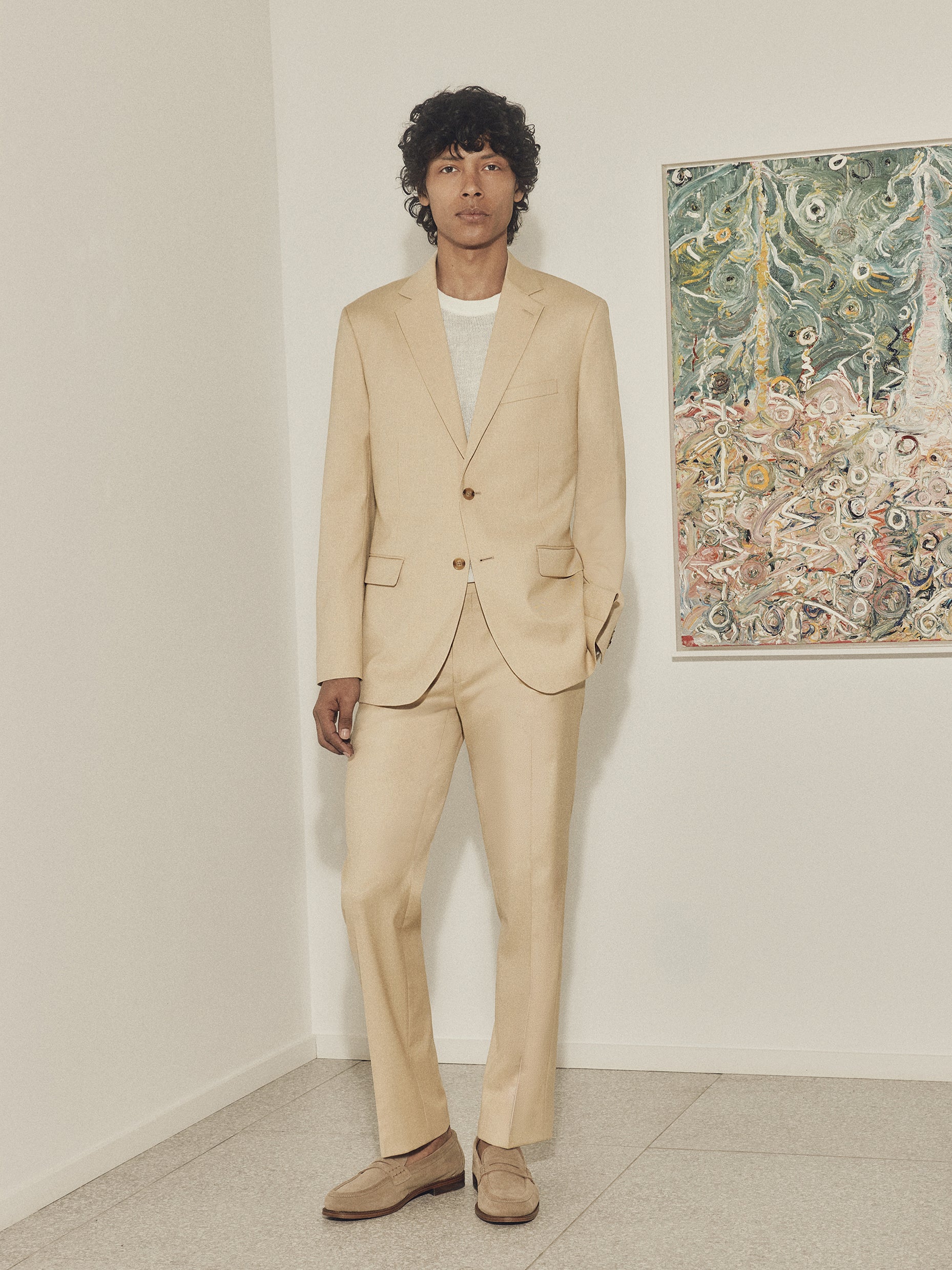 Mens Tailored Woven Pant Stretch Fabric