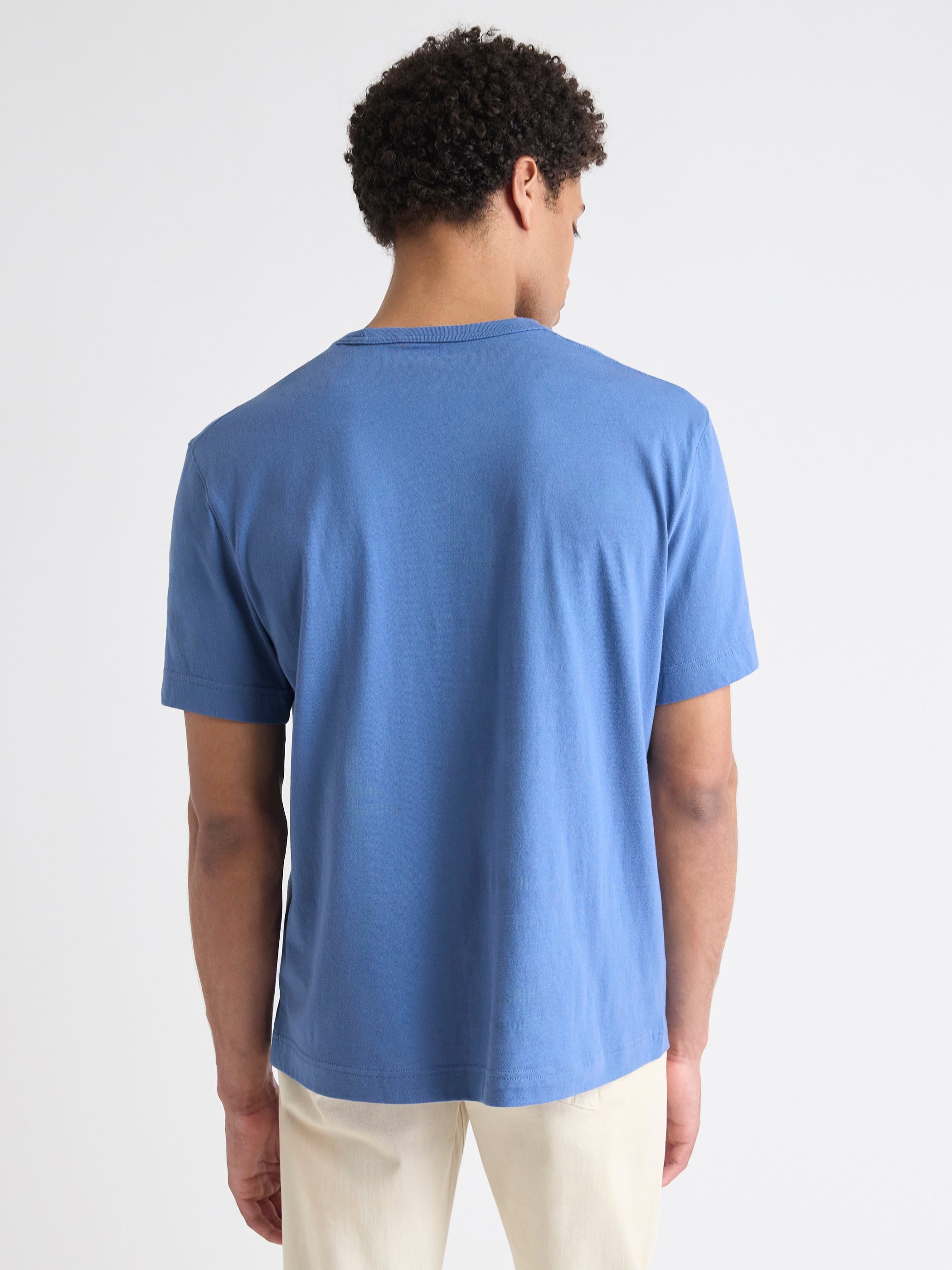 T-Shirt Essentiel à Manches Courtes et Col Rond