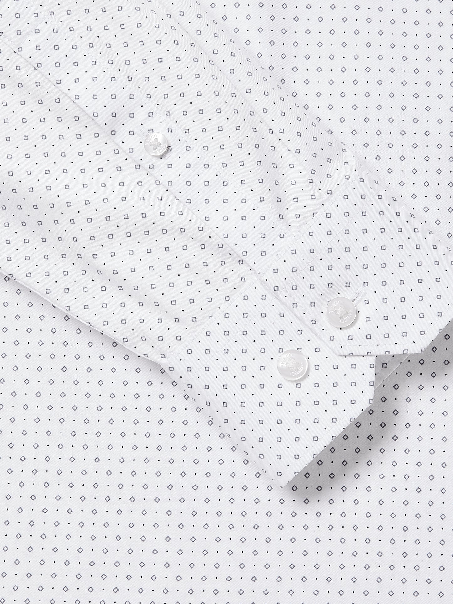 Slim Fit Cotton Blend Shirt with Tailored Collar
