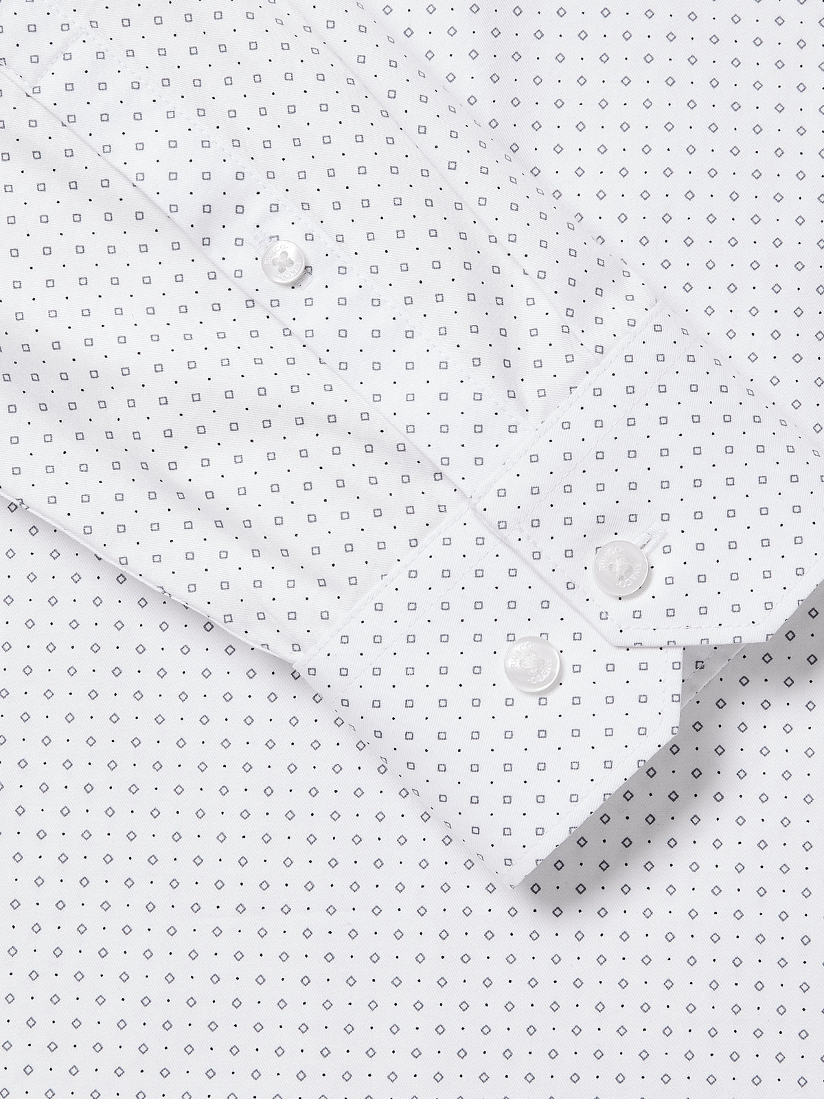 Slim Fit Cotton Blend Shirt with Tailored Collar