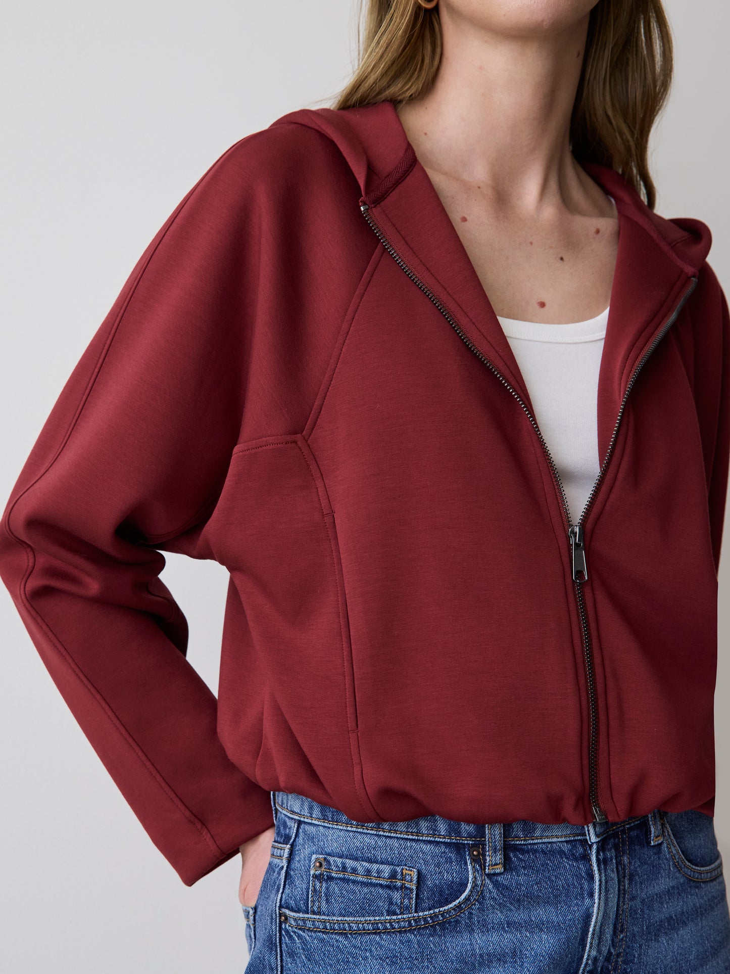 Hooded Ballon Cardigan