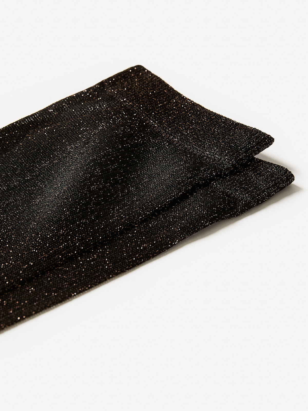 Sheer Crew Socks with Metallic Fibres