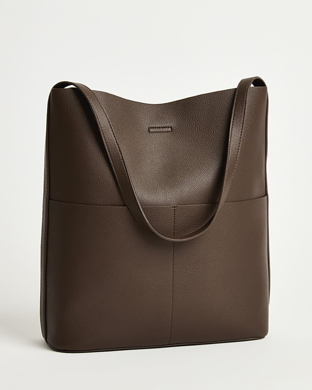 Faux Leather Tote Bag