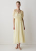 Woven Dress with Lyocell Flutter Sleeves