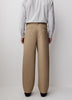 Woven Loose Fit Pleated Cotton Pants