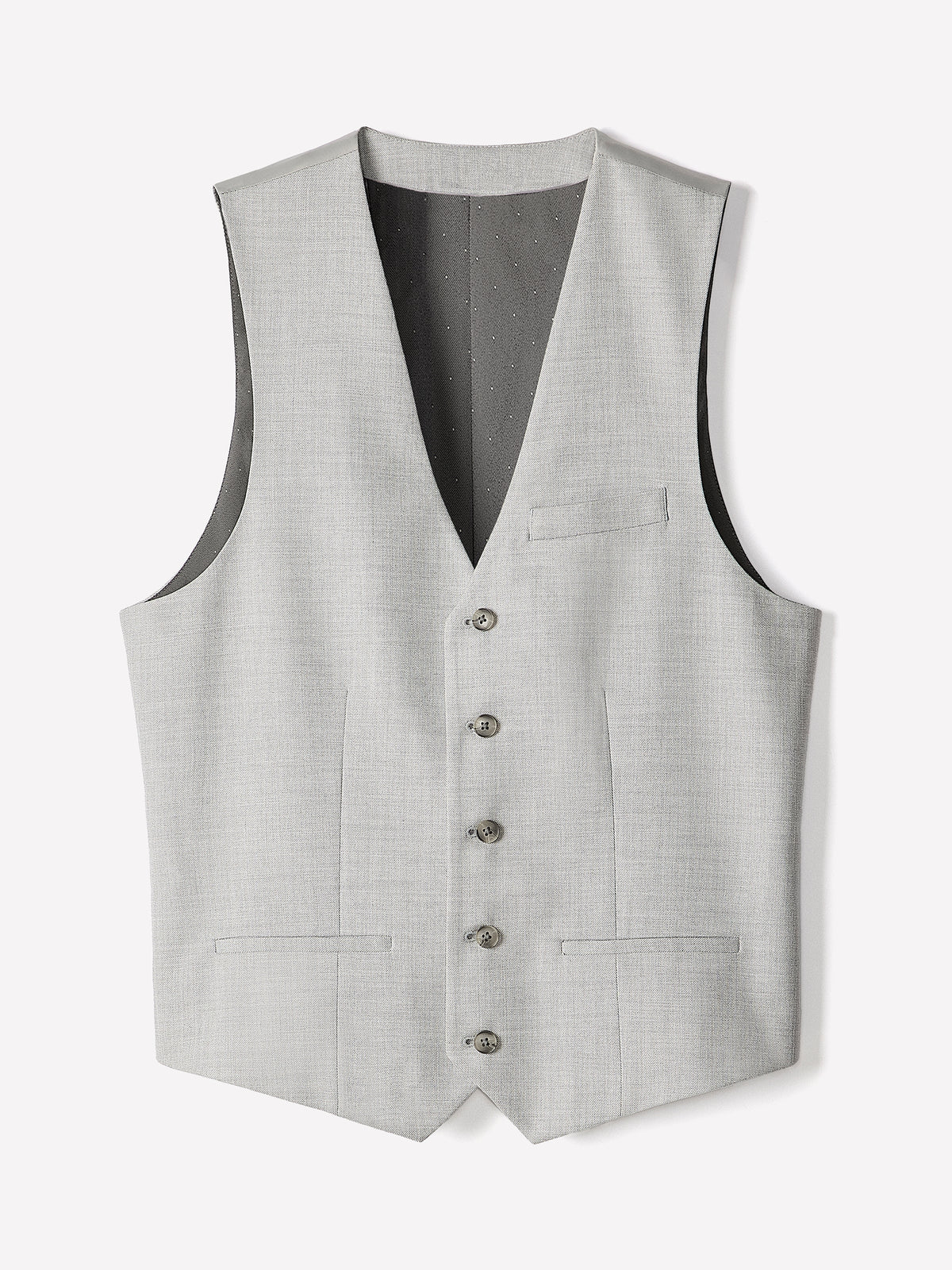 Essential Light Grey Suit Vest