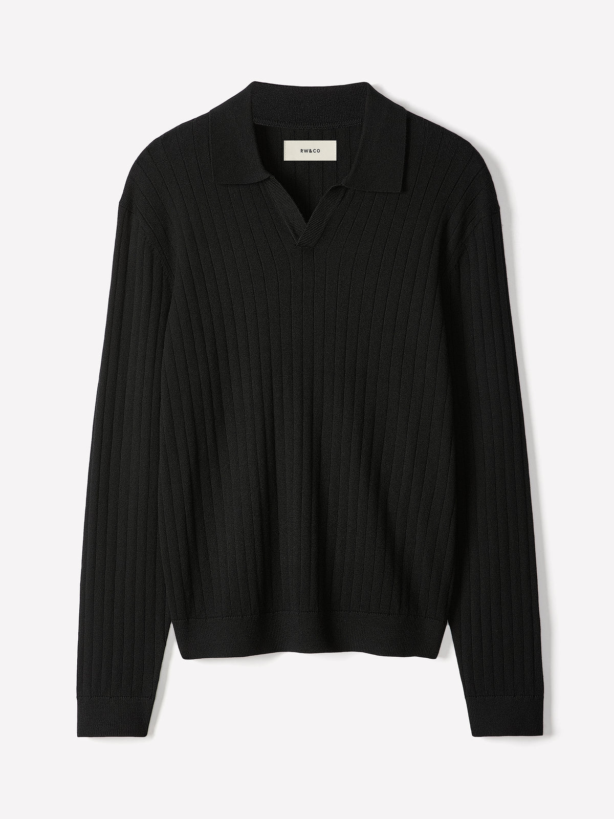 Long-Sleeve Sweater with Johnny Collar