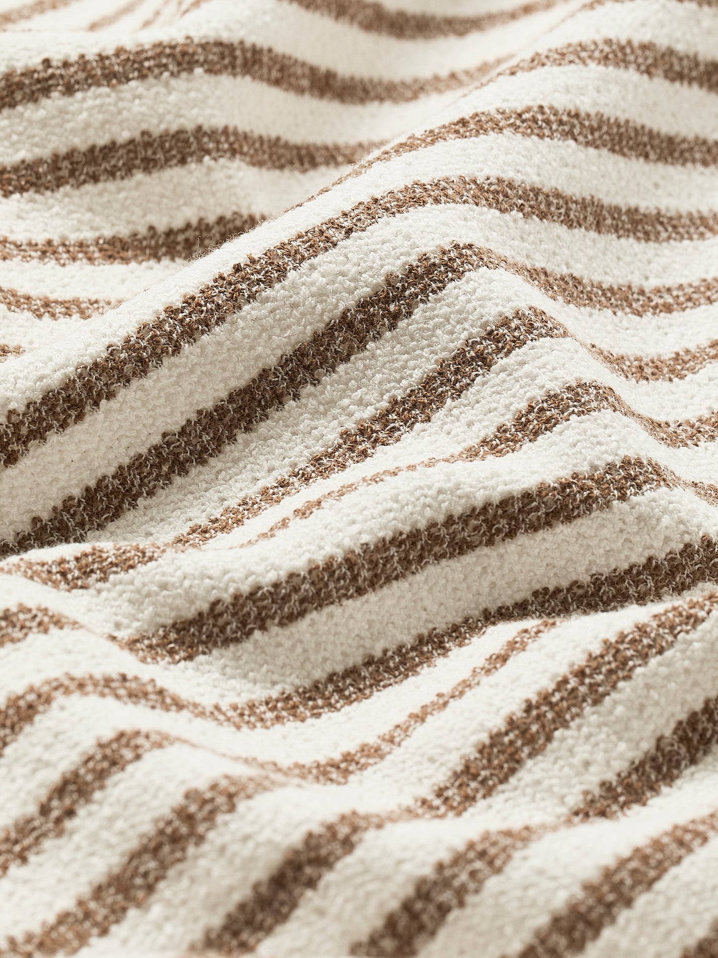Men's Knit Tailored Collar Shirt Textured Stripe
