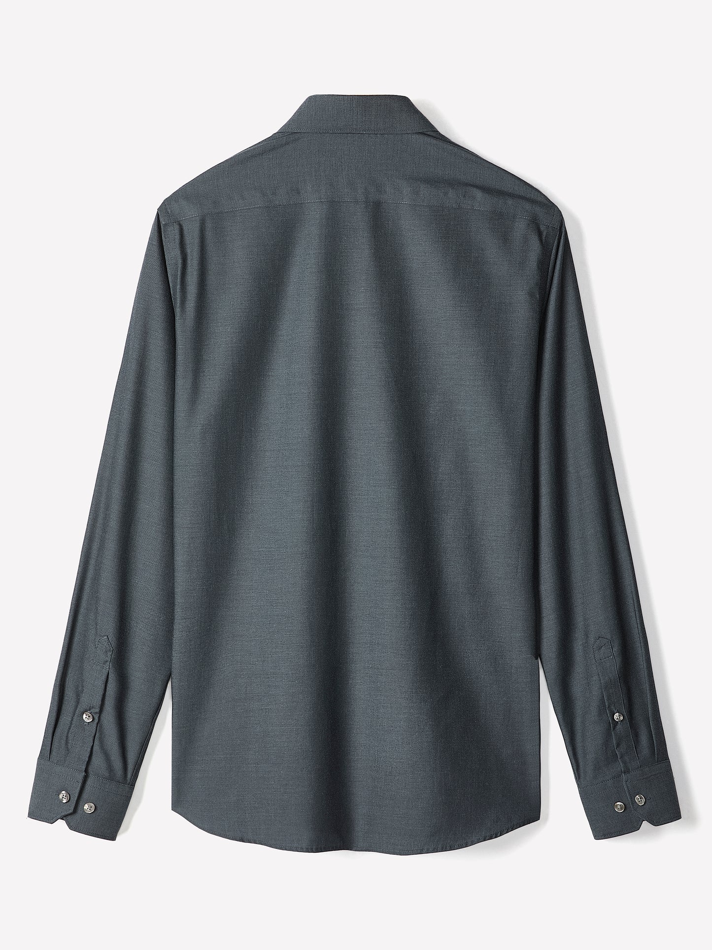 Tailored-Fit Denim-Like Dress Shirt