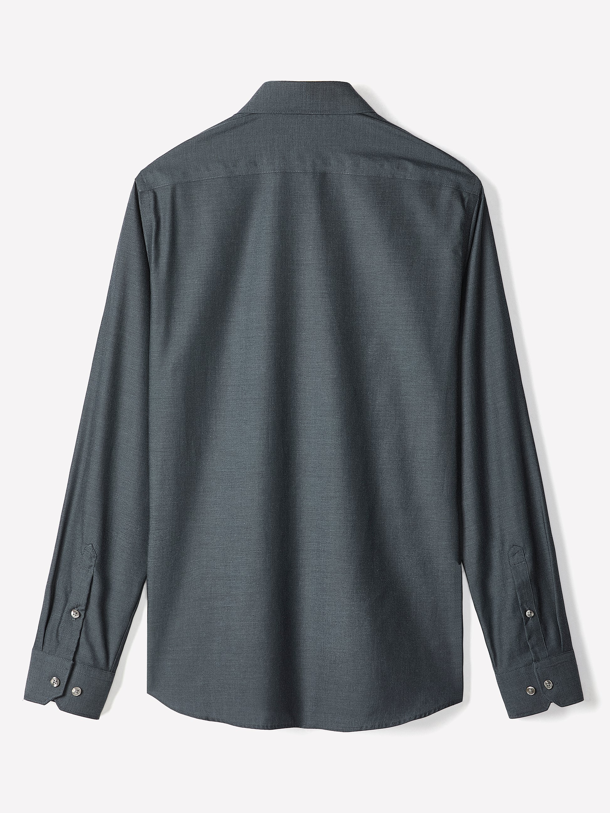 Tailored-Fit Denim-Like Dress Shirt