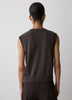 Sleeveless Crew-Neck Sweater Vest