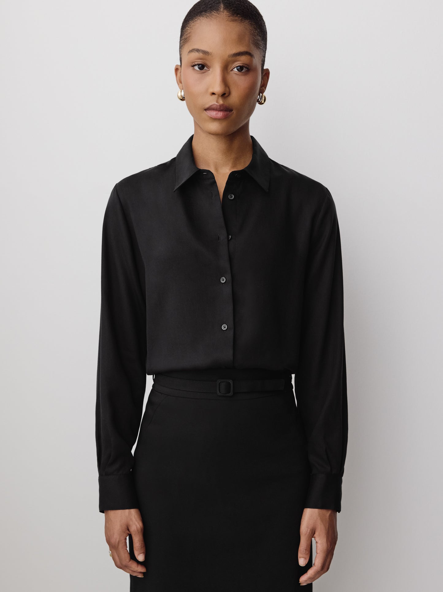 Woven Lyocell Drop Shoulder Shirt