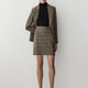 Woven Wool Blend Skirt for Women