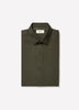 Two-Tone Slim-Fit Knit-Like Dress Shirt