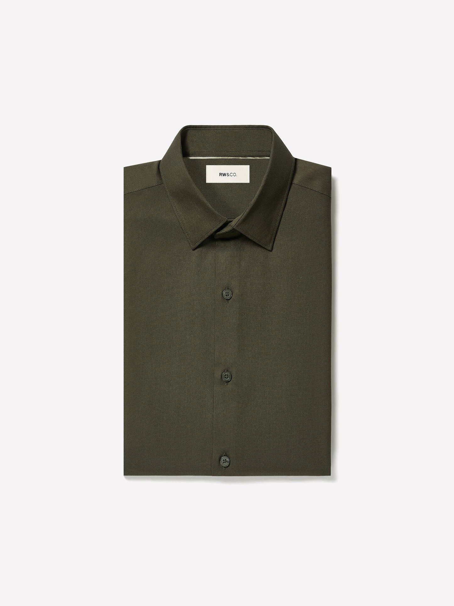 Two-Tone Slim-Fit Knit-Like Dress Shirt