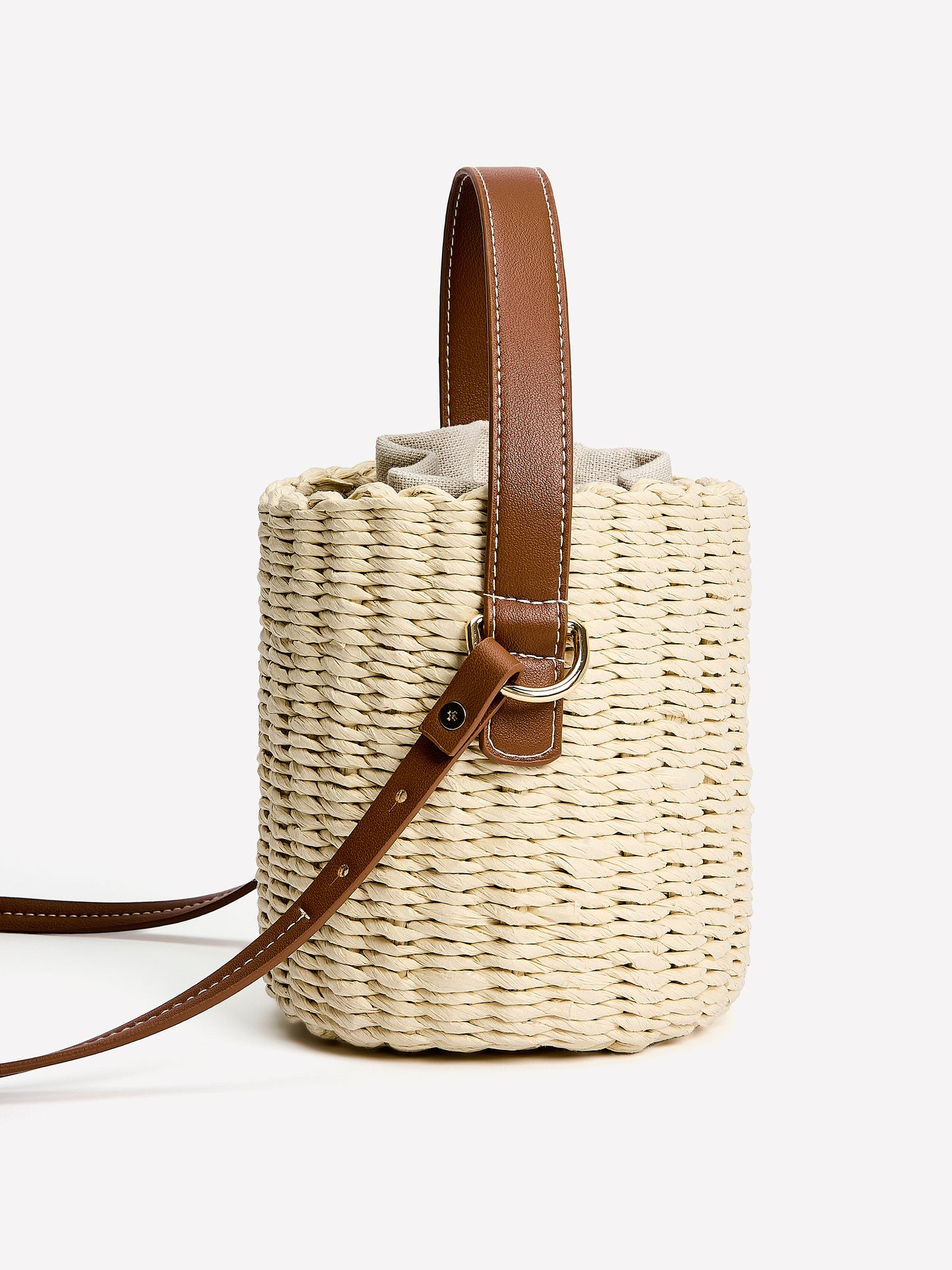 Straw Bucket Bag
